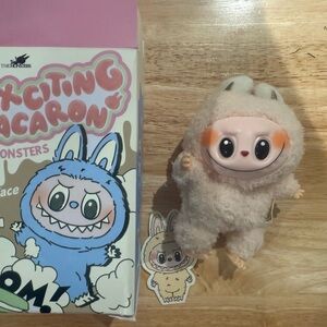 Labubu or Lafufu - Pop Mart exciting macaron series - soymilk